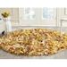 Yellow 48 x 48 x 1.5 in Area Rug - Bungalow Rose Godsey Hand-Tufted/Gold Area Rug Polyester | 48 H x 48 W x 1.5 D in | Wayfair BNRS3438 37502460