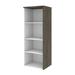 Gemma 24W Bookcase in walnut grey & white - Bestar 107700-000035