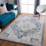 Shotts 12' x 15' Traditional Updated Traditional Farmhouse Cream/Dark Blue/Denim/Light Gray/Charcoal/Tan/Navy Area Rug - Hauteloom