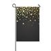 MYPOP Galaxy Star with Gold Stars Yard Garden Flag 12 x 18 Inches