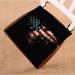 GCKG Abstract Bald Eagle American Flag the U.S Flag Stars and Stripe Flag Chair Pad Seat Cushion Chair Cushion Floor Cushion with Breathable Memory Inner Cushion and Ties Two Sides Printing 18x18inch