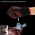 Willstar BBQ Gloves Heat Resistant Grill Gloves Kitchen Oven Mitts Cooking Gloves Silicone Non-Slip Oven Gloves Long Kitchen Gloves for Barbecue Cooking Baking Cutting