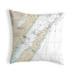 Betsy Drake 18 x 18 in. Door County - Green Bay - WI Nautical Map Noncorded Indoor & Outdoor Pillow