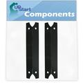 2-Pack BBQ Grill Heat Shield Plate Tent Replacement Parts for Brinkmann Pro Series 2250 (810-2250-1) - Compatible Barbeque Porcelain Steel Flame Tamer Flavorizer Bar Burner Cover 17 3/4