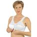 Plus Size Women's Front Hook Mastectomy Comfort Plus Bra by Jodee in White (Size 36 D)