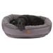 EZ Wash Fleece Curler Dog Bed, 27" L X 24" W X 8" H, Small, Gray