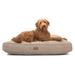 Tweed Rectangle Dog Bed, 44" L X 36" W X 5" H, Brown, Large