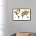 Williston Forge Gilded Map - Graphic Art Print Canvas, Wood in Gray/White | 18 H x 26 W x 1.5 D in | Wayfair 3888ED9720834259B177240862C617C1