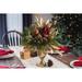 The Holiday Aisle® Fruit & Cedar Mixed Floral Arrangement in Vase Silk | 19 H x 13 W x 19 D in | Wayfair A1FB0BC6D6FF460C9AB3B86AD113B1F8