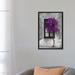 East Urban Home 'Tree in Front of Window Purple Pop Color Pop' - Photograph Print, Wood in Gray/Indigo | 26 H x 18 W x 1.5 D in | Wayfair