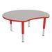 Sprogs Crescent Preschool Collaborative 46.5" x 43" Adjustable Height Novelty Activity Table w/ Casters Laminate/Metal | 23 H in | Wayfair