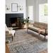 Brown/Gray 18 x 0.13 in Area Rug - Chris Loves Julia x Loloi Jules Oriental Denim/Spice Area Rug Polyester | 18 W x 0.13 D in | Wayfair