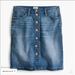 J. Crew Skirts | Jcrew Button Front Denim Skirt | Color: Blue | Size: 30