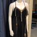 Free People Dresses | Free People Black Sundress | Color: Black/Gold | Size: Xs