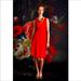 Anthropologie Dresses | Anthro Girls From Savoy Red Jersey Dress | Color: Red | Size: Xs