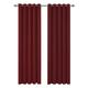 Deconovo Blackout Curtains Super Soft Bedroom Curtains Thermal Insulated Energy Saving Curtains for Kids Red 90x108 Inch 2 Panels