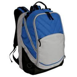 Port Authority Adult Unisex Plain Backpack Royal/Black One Size Fits All