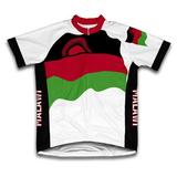 Malawi Flag Short Sleeve Cycling Jersey for Women - Size XL