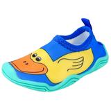 Lil' Fins Kids Water Shoes - Beach Shoes Summer Fun 3D Toddler Water Shoes Kids Quick Dry Swim Shoes Duck 4/5 M US