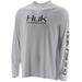 Huk Men's Pursuit Vented Long Sleeve Shirt, White, Medium - H1200150-100-M