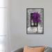 East Urban Home 'Tree in Front of Window Purple Pop Color Pop' - Photograph Print in Gray/Indigo | 26 H x 18 W x 1.5 D in | Wayfair