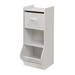 Upright Storage Nook with Reversible Basket In White - Badger Basket 90842