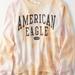 American Eagle Outfitters Tops | American Eagle Tie Dye Crew Sweatshirt | Color: Orange/White | Size: L