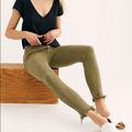 Free People Jeans | Free People Raw High-Rise Jegging Nwt 27 & 29 Army | Color: Green/Yellow | Size: Various