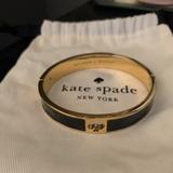 Kate Spade Jewelry | Kate Spade Clasp Bracelet | Color: Black/Gold | Size: Os