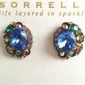 Anthropologie Jewelry | Anthropologie Sorrelli Cluster Stud Earrings | Color: Blue/Pink | Size: Os
