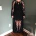 Free People Dresses | Free People Black Lace Dress | Color: Black | Size: L