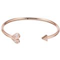 Kate Spade Jewelry | Kate Spade Rose Gold Heart Flex Cuff Bracelet | Color: Pink | Size: Os