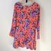 Free People Dresses | Free People Orange & Purple Floral Dress | Color: Orange/Purple/Tan | Size: 4