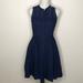 J. Crew Dresses | J.Crew Eyelet Navy Dress W/Pockets | Color: Blue | Size: Xs