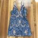 Free People Dresses | Free People Night Shimmers Mini Light Blue Dress | Color: Blue | Size: 4