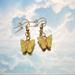 Urban Outfitters Jewelry | 2/$10 Yellow Marble Butterfly Earrings! | Color: Gold/Yellow | Size: Os