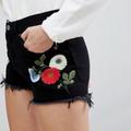 Levi's Shorts | Levis 501 Nwt Embroidered Black Jean Shorts | Color: Black/Red | Size: 32