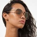 Michael Kors Accessories | Gold Michael Kors Porto Round Sunglasses | Color: Gold | Size: 57-20-145