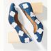 Anthropologie Shoes | Anthropologie Coming Up Roses Block Heels | Color: Blue/White | Size: 7.5