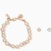 Kate Spade Jewelry | Kate Spade Lady Marmalade Pearl Bracelet & Earrings Set - Blush | Color: Gold | Size: Os