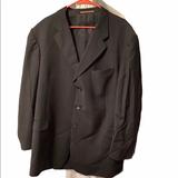 Burberry Suits & Blazers | Burberry Big And Tall Pinstripe Blazer. 52l | Color: Black/White | Size: 52l