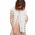 Free People Jackets & Coats | Free People Embroidered Officer Striped Denim Vest | Color: Red/Tan | Size: Various