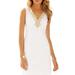 Lilly Pulitzer Dresses | Lilly Pulitzer White Bentley V-Neck Shift Dress | Color: Gold/White | Size: 0