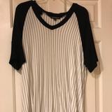 Brandy Melville Dresses | Brandy Melville T-Shirt Dress | Color: Black/White | Size: Sj