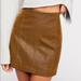 Free People Skirts | Free People Modern Femme Mini Skirt | Color: Brown | Size: 0