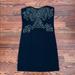 Free People Dresses | Free People Black Jeweled Mini Dress | Color: Black/Gold | Size: S