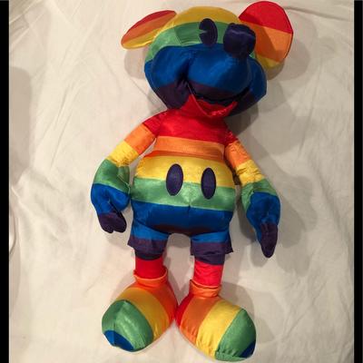 Disney Toys | Disney Mickey Mouse Lgbtqi Pride Stuffed Doll | Color: Red/Yellow | Size: 15.5"