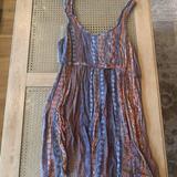 Urban Outfitters Dresses | Ecot Printed Mini Dress | Color: Blue/Orange | Size: L