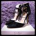 Jessica Simpson Shoes | Jessica Simpson Black Lace Strapped Heels | Color: Black | Size: 7.5