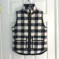 J. Crew Jackets & Coats | J. Crew Navy And White Plaid Vest | Color: Blue/White | Size: S